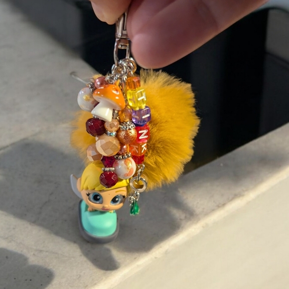 Loungefly Disney Tinker Bell Mushroom Forest Scene Mini Backpack & CHARM!🧚♂️🧚 - Picture 14 of 14